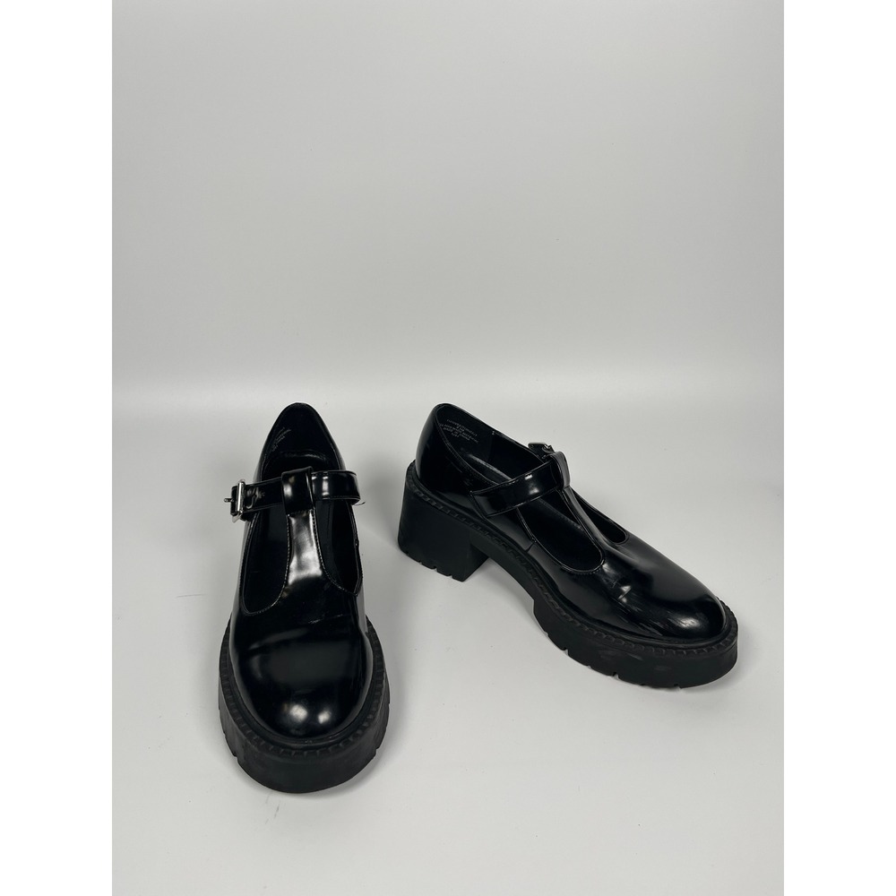 Madden Girl Platform Mary Jane Shoes Women 8.5M Black Chunky Y2K Goth Grunge Emo